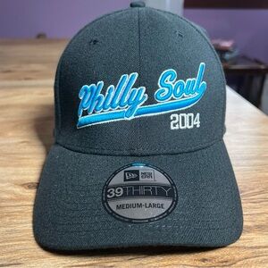 Vintage Black/Blue PHILLY SOUL 2004 Hat - American Football League- 39Thirty M/L